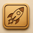 icon_communication_rocket_embossed icon preview
