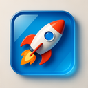 icon_communication_rocket_glassy icon preview