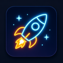 icon_communication_rocket_glow_effect icon preview