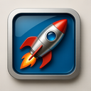 icon_communication_rocket_metallic icon preview