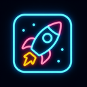 icon_communication_rocket_neon icon preview