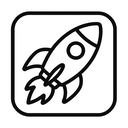 icon_communication_rocket_outline icon preview