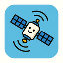 icon_communication_satellite_cartoon icon preview