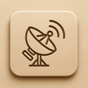 icon_communication_satellite_embossed icon preview