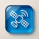 icon_communication_satellite_glassy icon preview