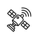 icon_communication_satellite_line_art icon preview