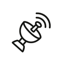 icon_communication_satellite_minimal_outline icon preview