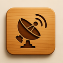 icon_communication_satellite_wooden icon preview