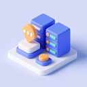 icon_communication_server_3d_isometric icon preview