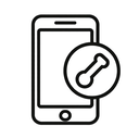 icon_communication_smartphone_monochrome icon preview