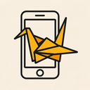 icon_communication_smartphone_origami icon preview