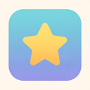 icon_communication_star_flat_pastel icon preview