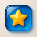 icon_communication_star_glassy icon preview