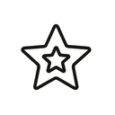 icon_communication_star_minimal_outline icon preview