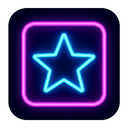 icon_communication_star_neon icon preview