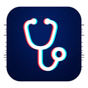 icon_communication_stethoscope_digital_glitch icon preview