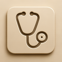 icon_communication_stethoscope_embossed icon preview