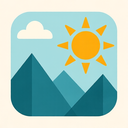 icon_communication_sun_geometric icon preview