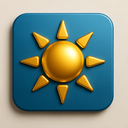 icon_communication_sun_metallic icon preview