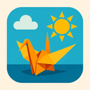 icon_communication_sun_origami icon preview