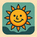 icon_communication_sun_retro icon preview