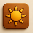 icon_communication_sun_wooden icon preview