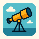icon_communication_telescope_flat_design icon preview