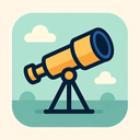 icon_communication_telescope_flat_pastel icon preview
