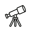 icon_communication_telescope_minimal_outline icon preview