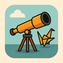 icon_communication_telescope_origami icon preview
