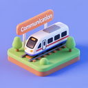 icon_communication_train_3d_isometric icon preview