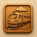 icon_communication_train_embossed icon preview