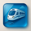 icon_communication_train_glassy icon preview