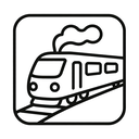icon_communication_train_line_art icon preview