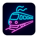 icon_communication_train_neon icon preview