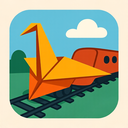 icon_communication_train_origami icon preview