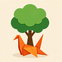icon_communication_tree_origami icon preview