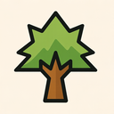icon_communication_tree_sharp_edges icon preview