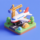 icon_construction_airplane_3d_isometric icon preview
