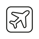 icon_construction_airplane_minimal_outline icon preview