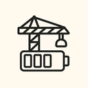 icon_construction_battery_minimal_outline icon preview