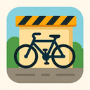 icon_construction_bicycle_flat_design icon preview