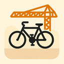 icon_construction_bicycle_iconic icon preview