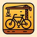 icon_construction_bicycle_tribal icon preview