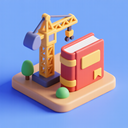 icon_construction_book_3d_isometric icon preview