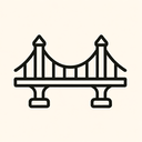 icon_construction_bridge_line_art icon preview