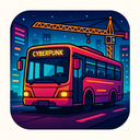 icon_construction_bus_cyberpunk icon preview