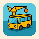icon_construction_bus_origami icon preview
