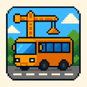 icon_construction_bus_pixel_art icon preview