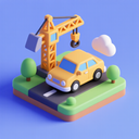 icon_construction_car_3d_isometric icon preview